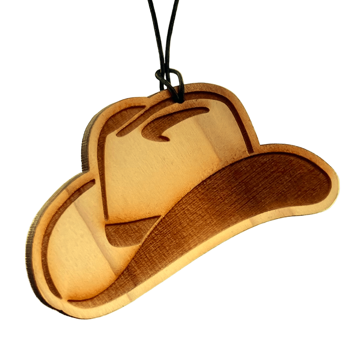 Arotags Cowboy Hat — Wooden Car Air Freshener