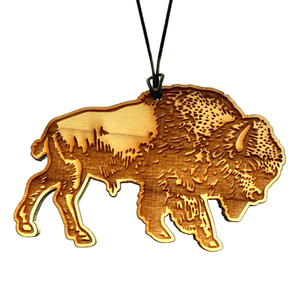 Arotags Bison — Wooden Car Air Freshener