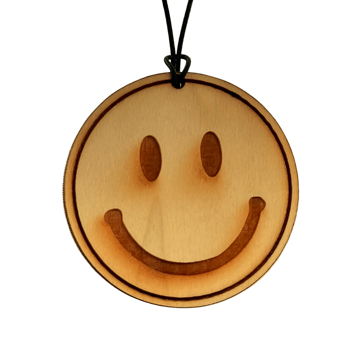 Arotags Smiley Face — Wooden Car Air Freshener