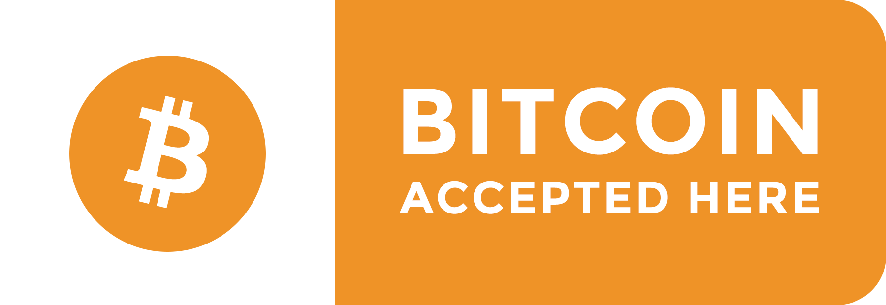 Bitcoin Accepted Here Badge