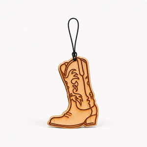 Cowboy Boot wooden car air freshener