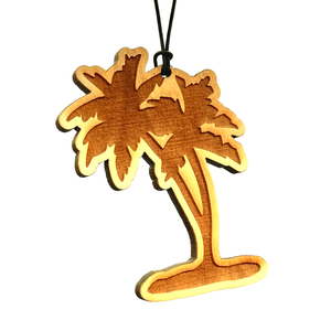 Arotags Palm Tree — Wooden Car Air Freshener