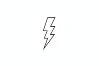 Lightning bolt line art